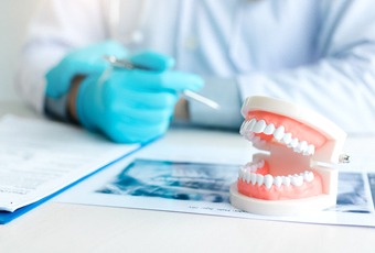 Ripon dentist reviewing dentures information