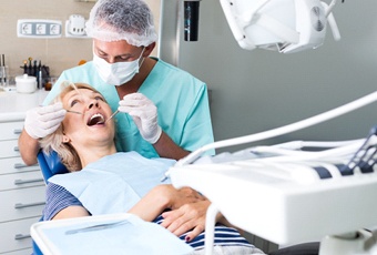 person receiving emergency dentistry in Ripon