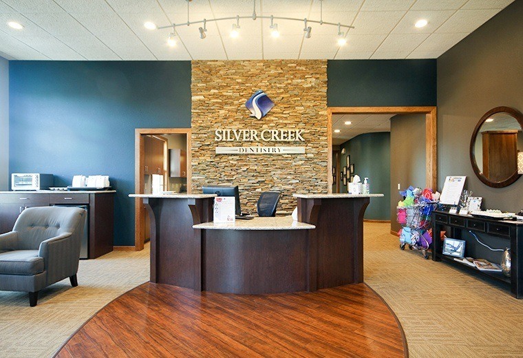 Welcoming reception desk