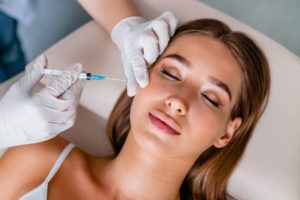 person getting BOTOX injection